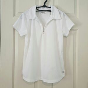 Be Inspired Women's White Short Sleeve Polo